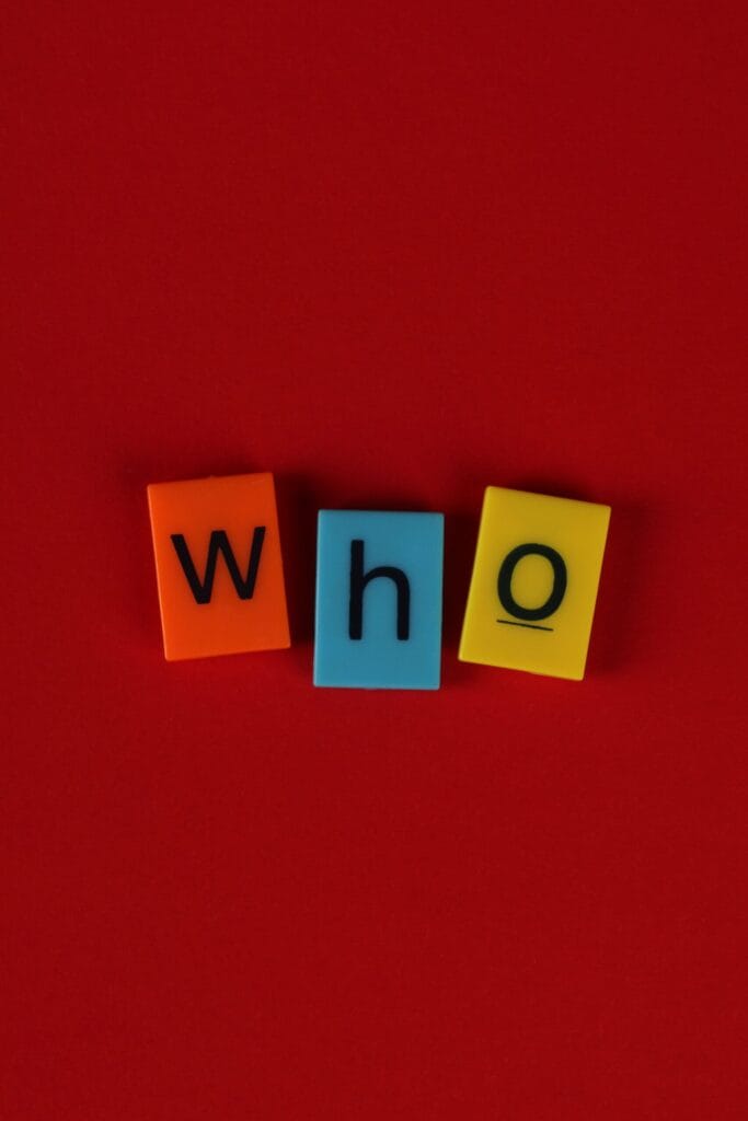 Picture with the word "who" for the post koji vs što