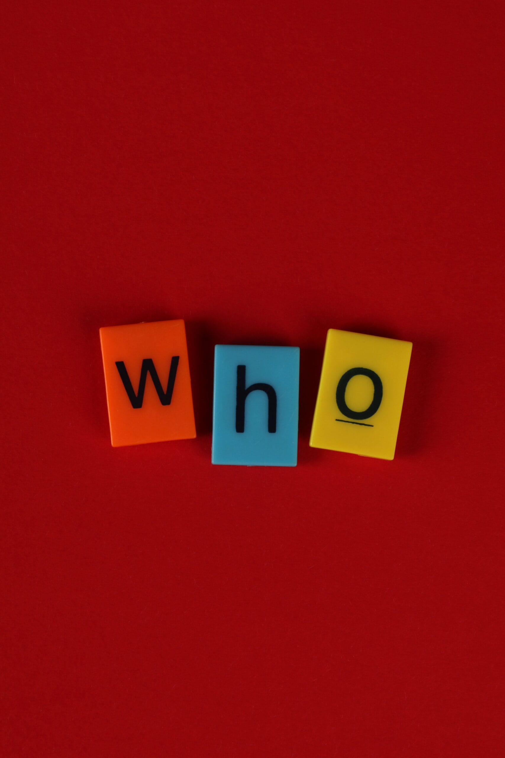 Picture with the word "who" for the post koji vs što